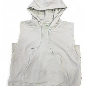 LULULEMON Light green sleeveless hoodie with Kangaroo Pocket and Side Slits